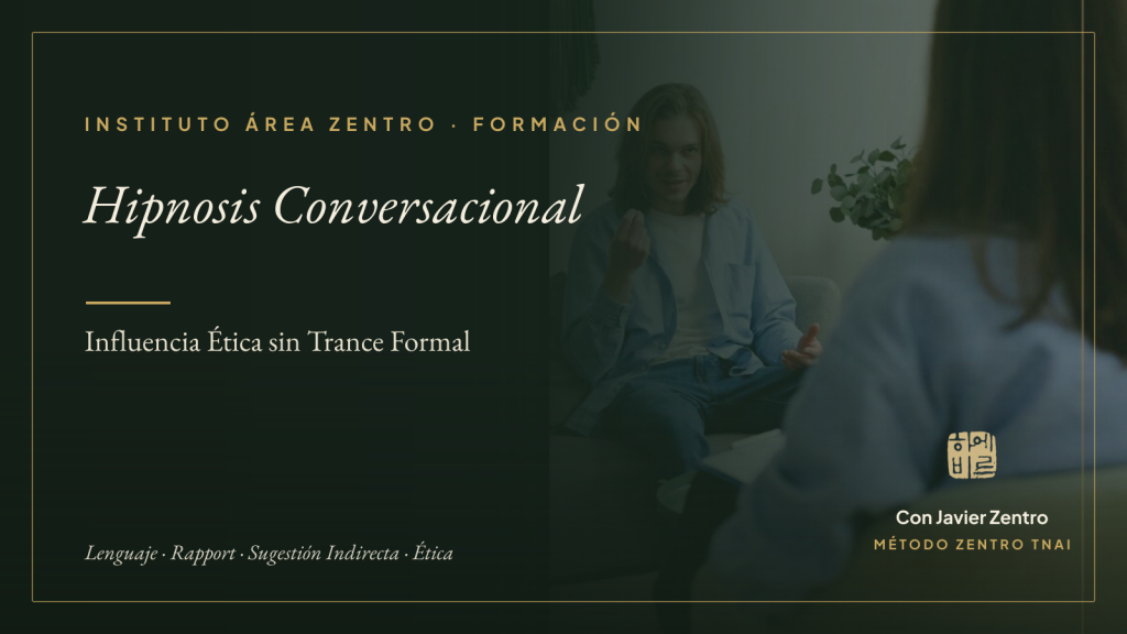 Hipnosis Conversacional — Influencia Ética sin Trance Formal · Instituto Área Zentro