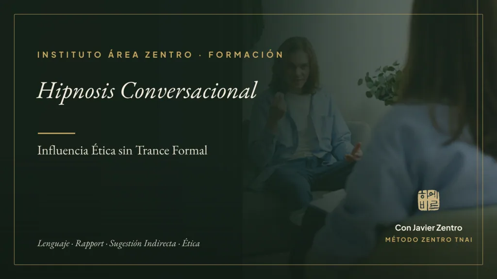 Hipnosis Conversacional — Influencia Ética sin Trance Formal · Instituto Área Zentro